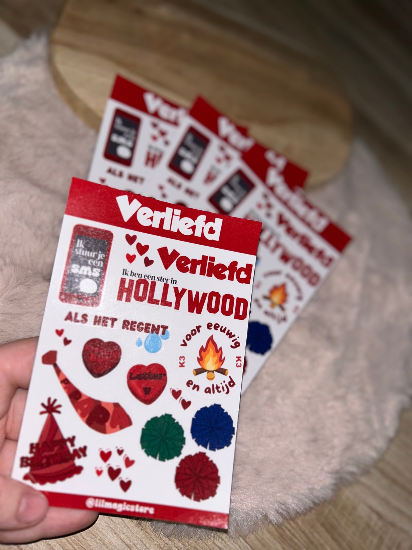 Verliefd Sticker-Sheet || K3 Originals x Lil Magic Store Collectie