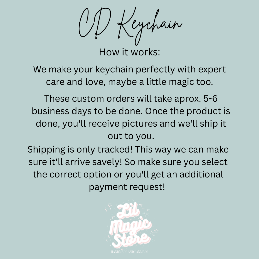 Custom CD Keychain - Make it yourself!