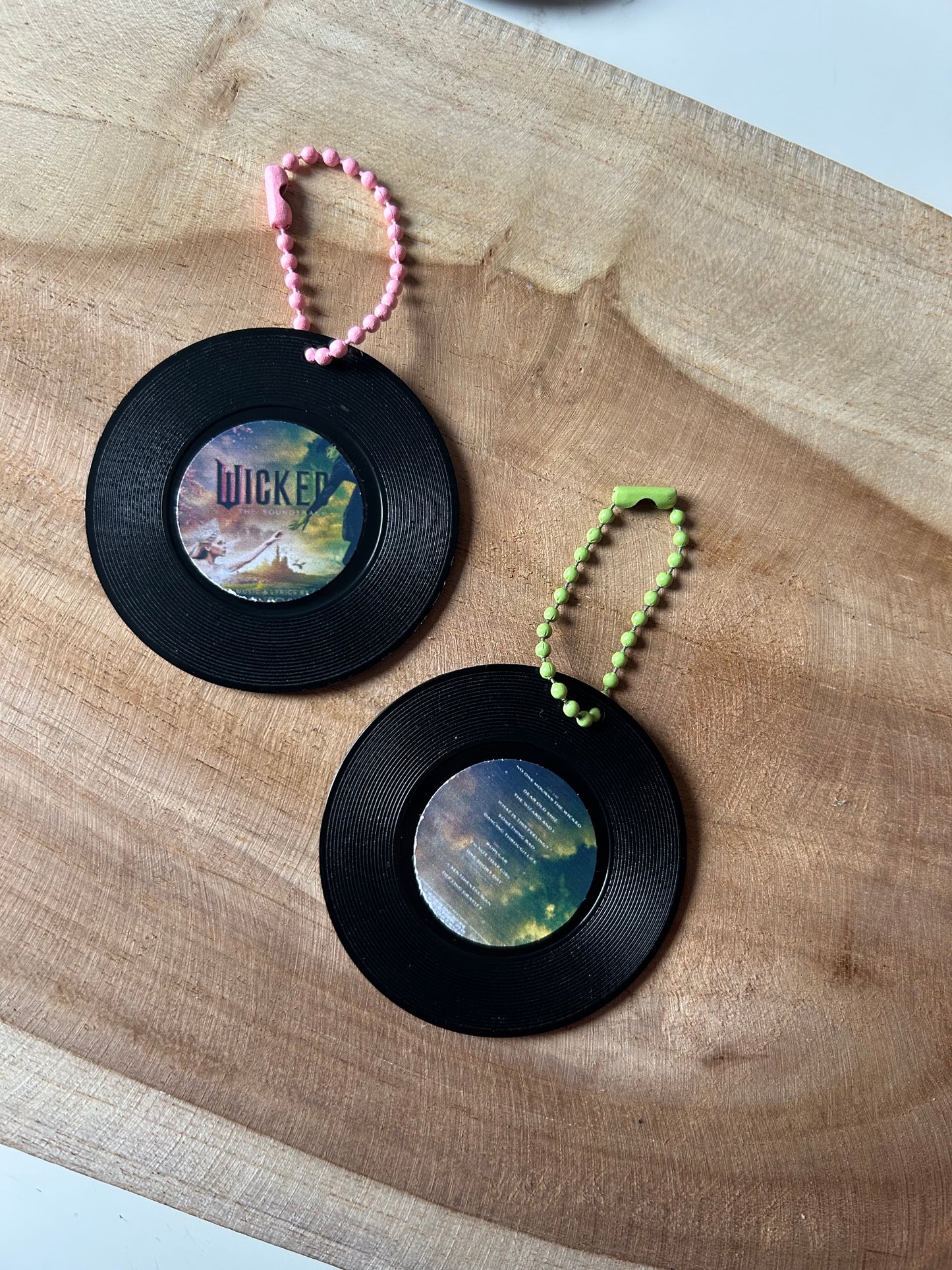 Wicked || Vinyl Record Keychain