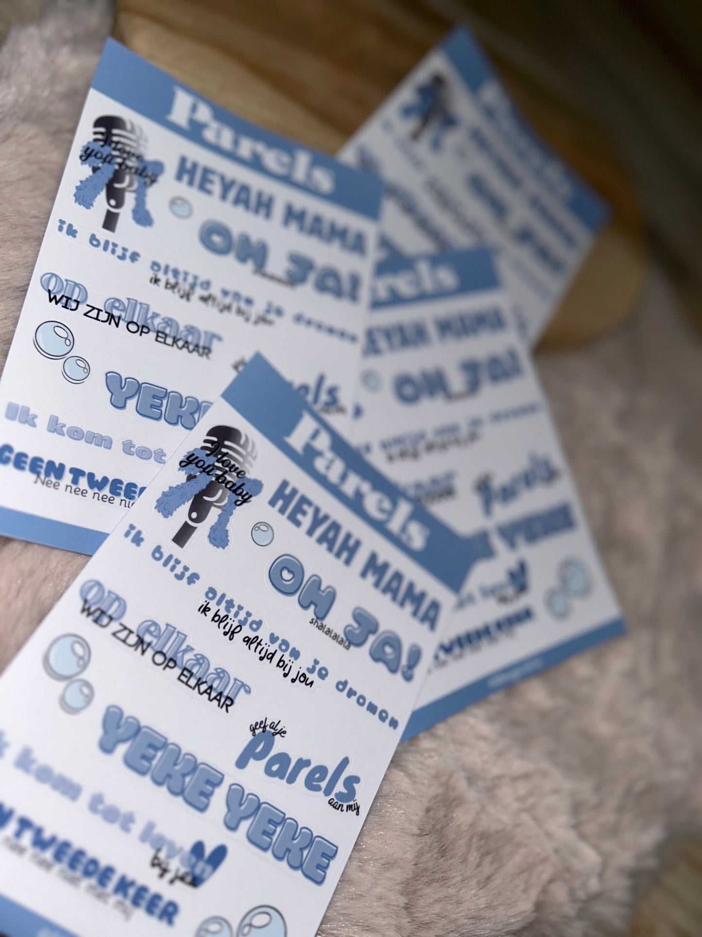 Parels Sticker-Sheet || K3 Originals x Lil Magic Store Collectie