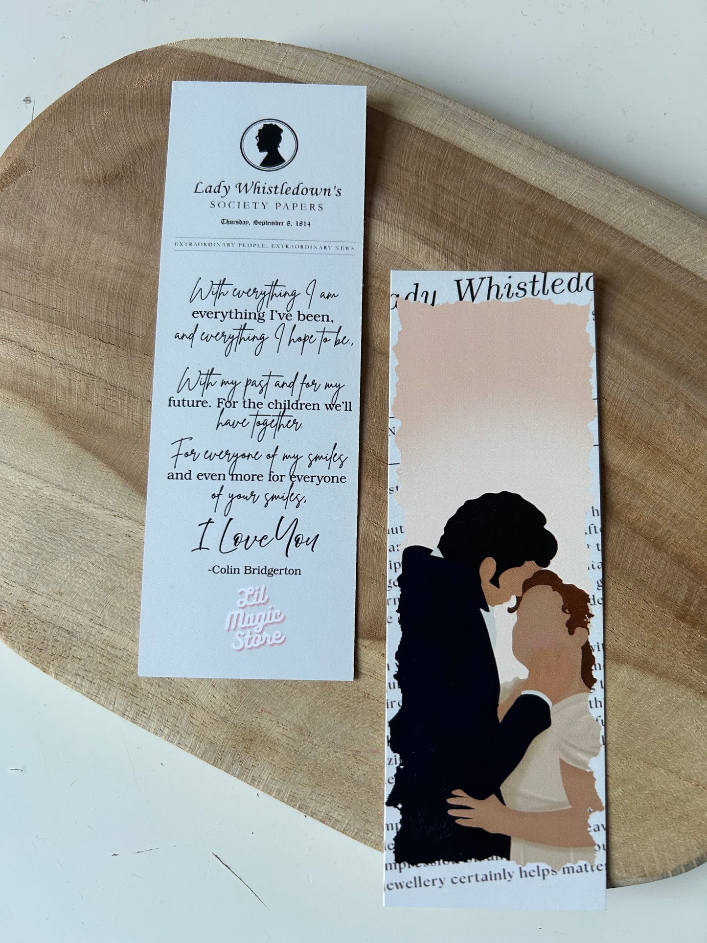 Dearest Gentle Reader || Bridgerton Bookmark Collection