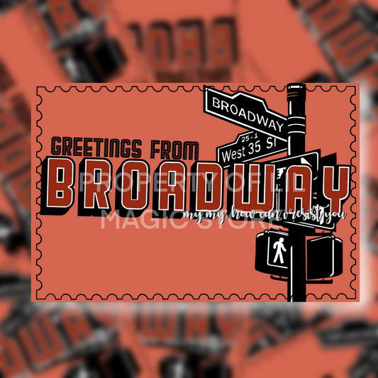 Greetings from Broadway || Postcard