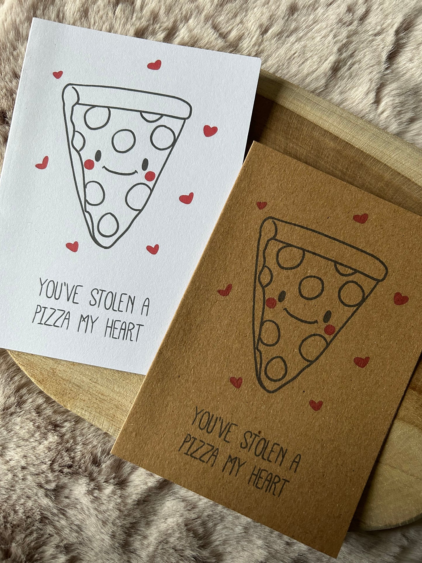 You've Stolen a Pizza My Heart Valentines Card || Valentines Cards