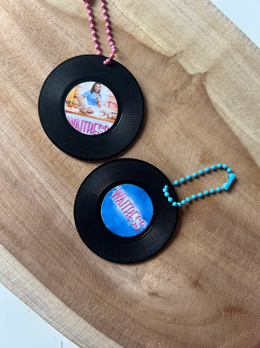 Waitress || Vinyl Record Keychain