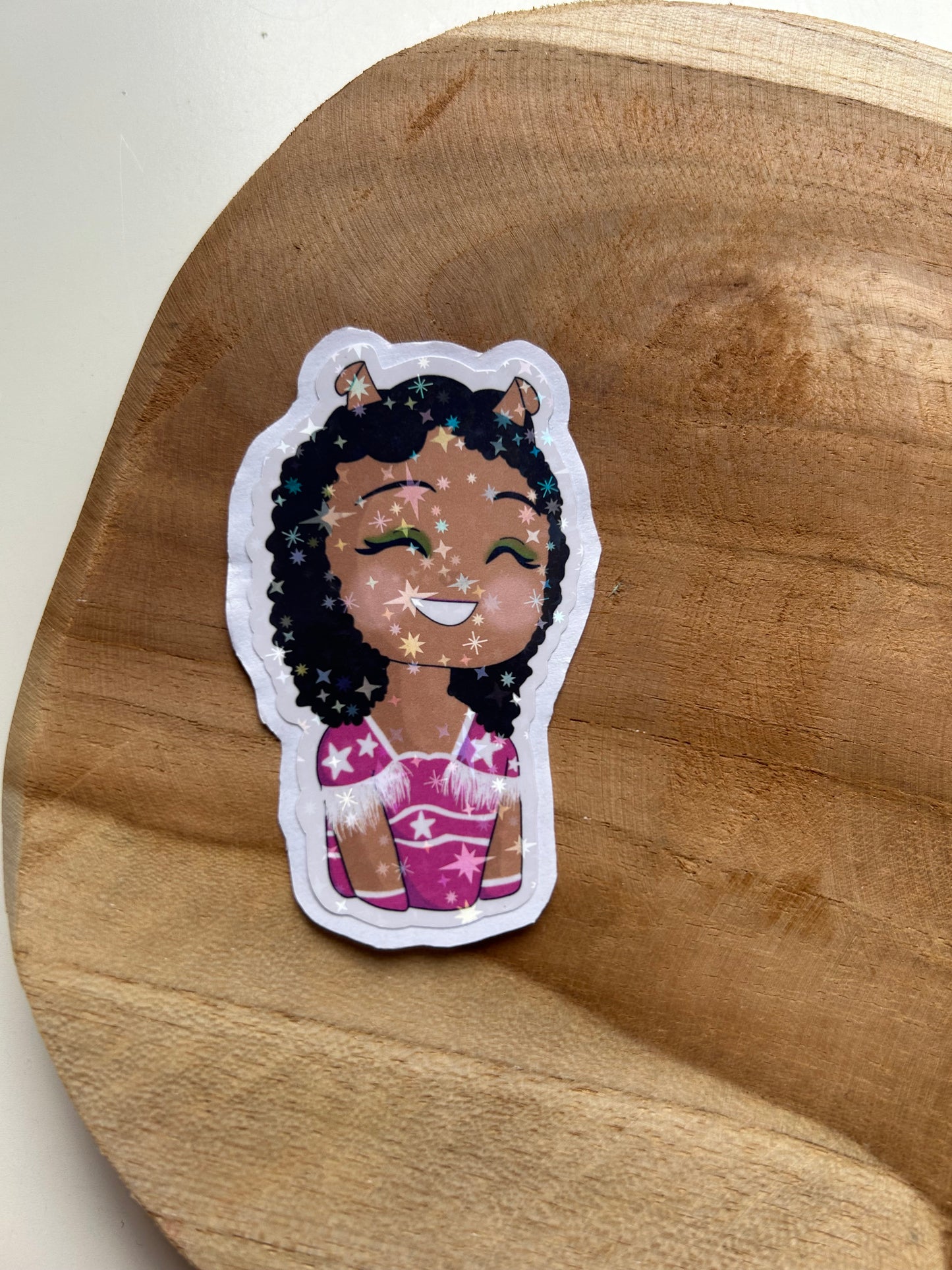 De 3 Biggetjes, Ganda & Pluisje - Weather & Waterproof Sticker