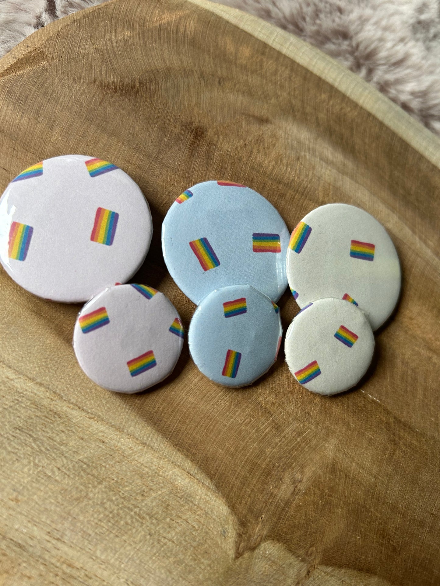 Rainbow Buttons || 37 & 25 mm