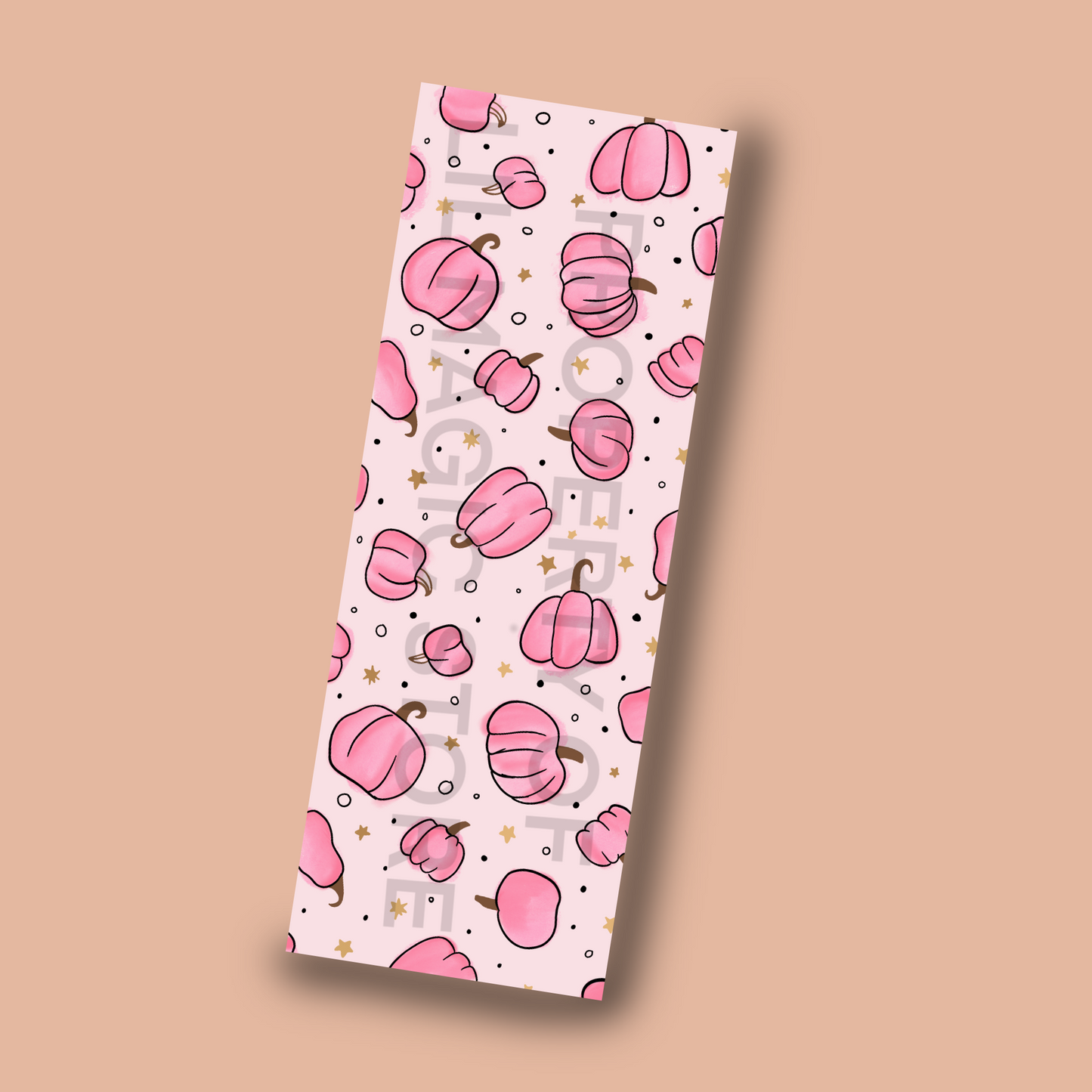 Spooky Bookmark Collection - Pink Pumkin