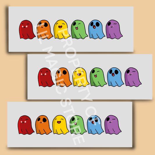 Spooky Bookmark Collection 2024 - Rainbow Spooks