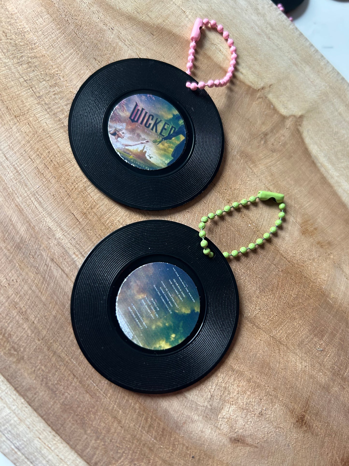 Wicked || Vinyl Record Keychain