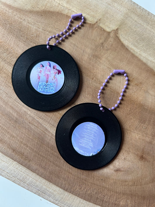 KPOP Demonhunters || Vinyl Record Keychain
