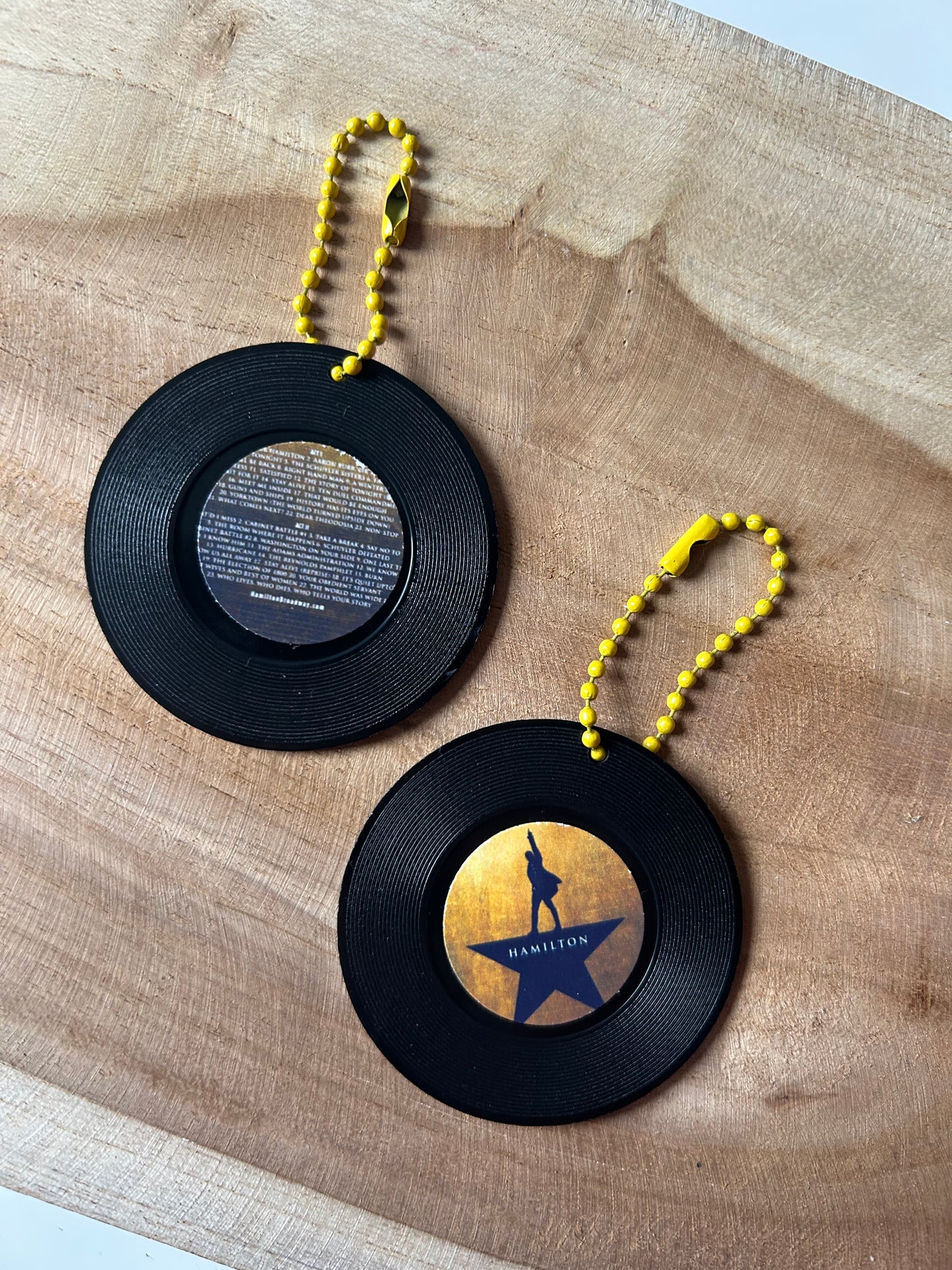 Hamilton || Vinyl Record Keychain