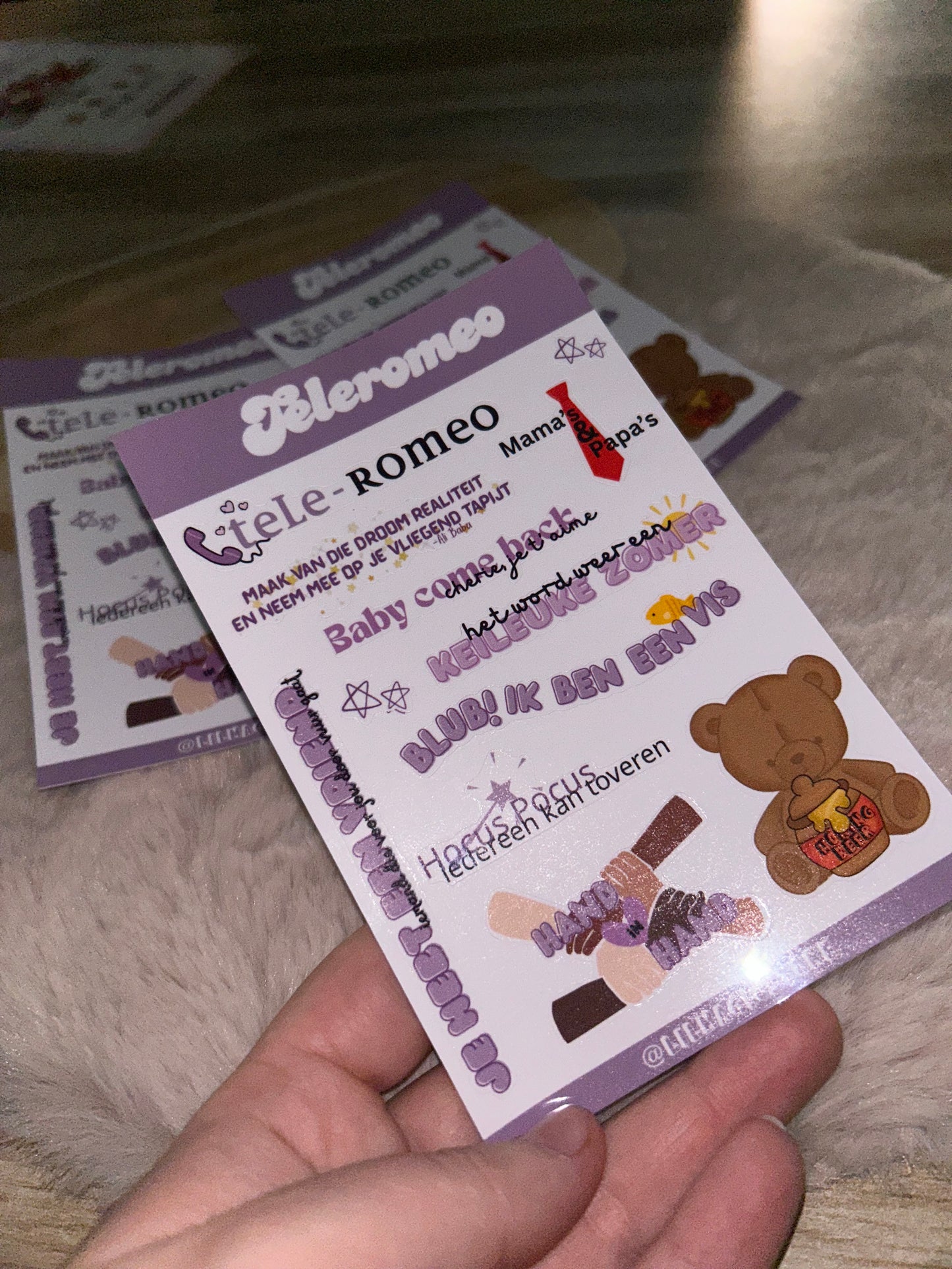 Teleromeo Sticker-Sheet || K3 Originals x Lil Magic Store Collectie