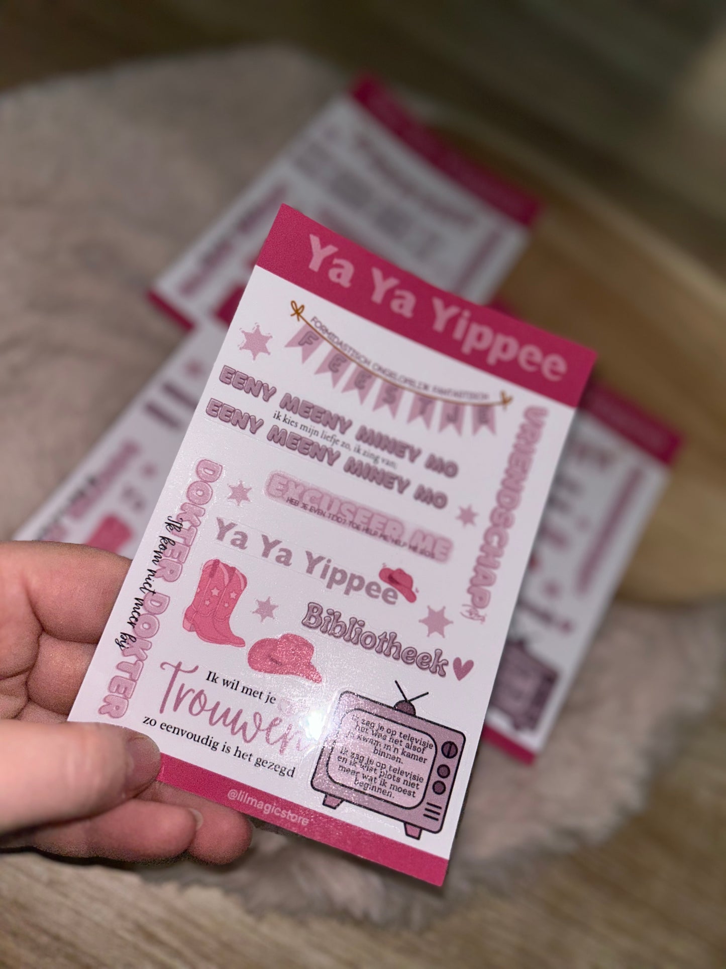 Ya-Ya-Yippee Sticker-Sheet || K3 Originals x Lil Magic Store Collectie