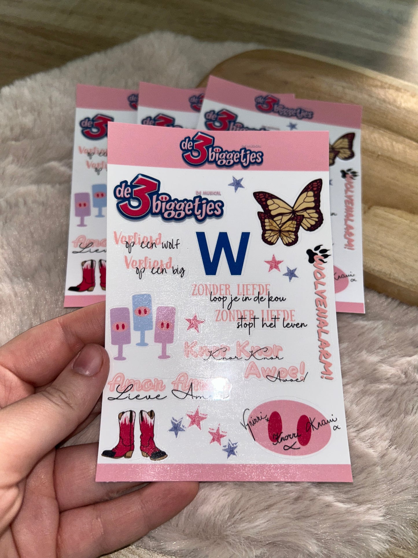De 3 Biggetjes Sticker-Sheet || K3 Originals x Lil Magic Store Collectie