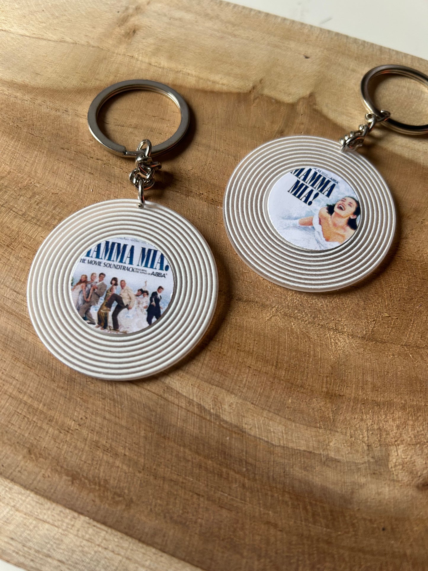 Mamma Mia! ||  Luxury Vinyl Record Keychain