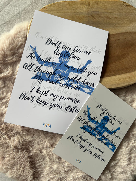 Evita || Musical Quote Poster