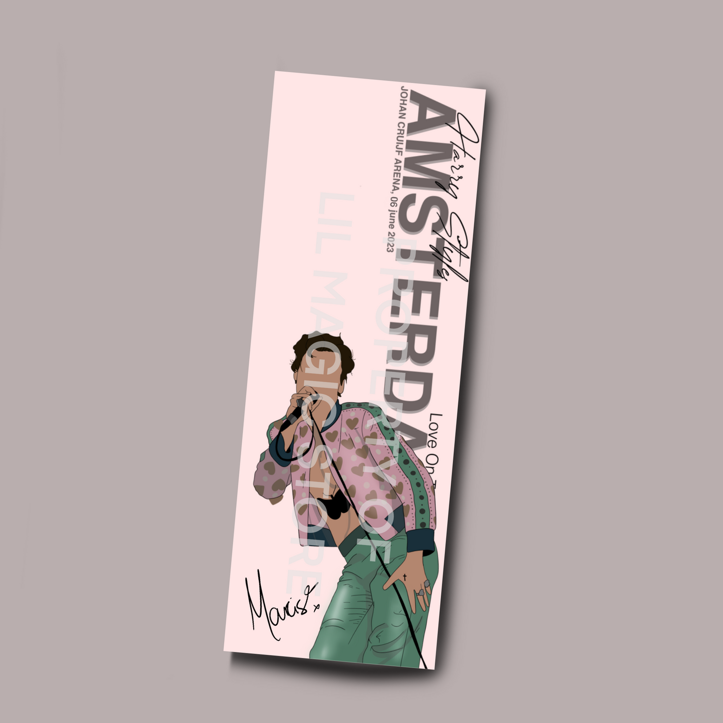 Harry Styles, LOT Amsterdam Handmade Bookmarks