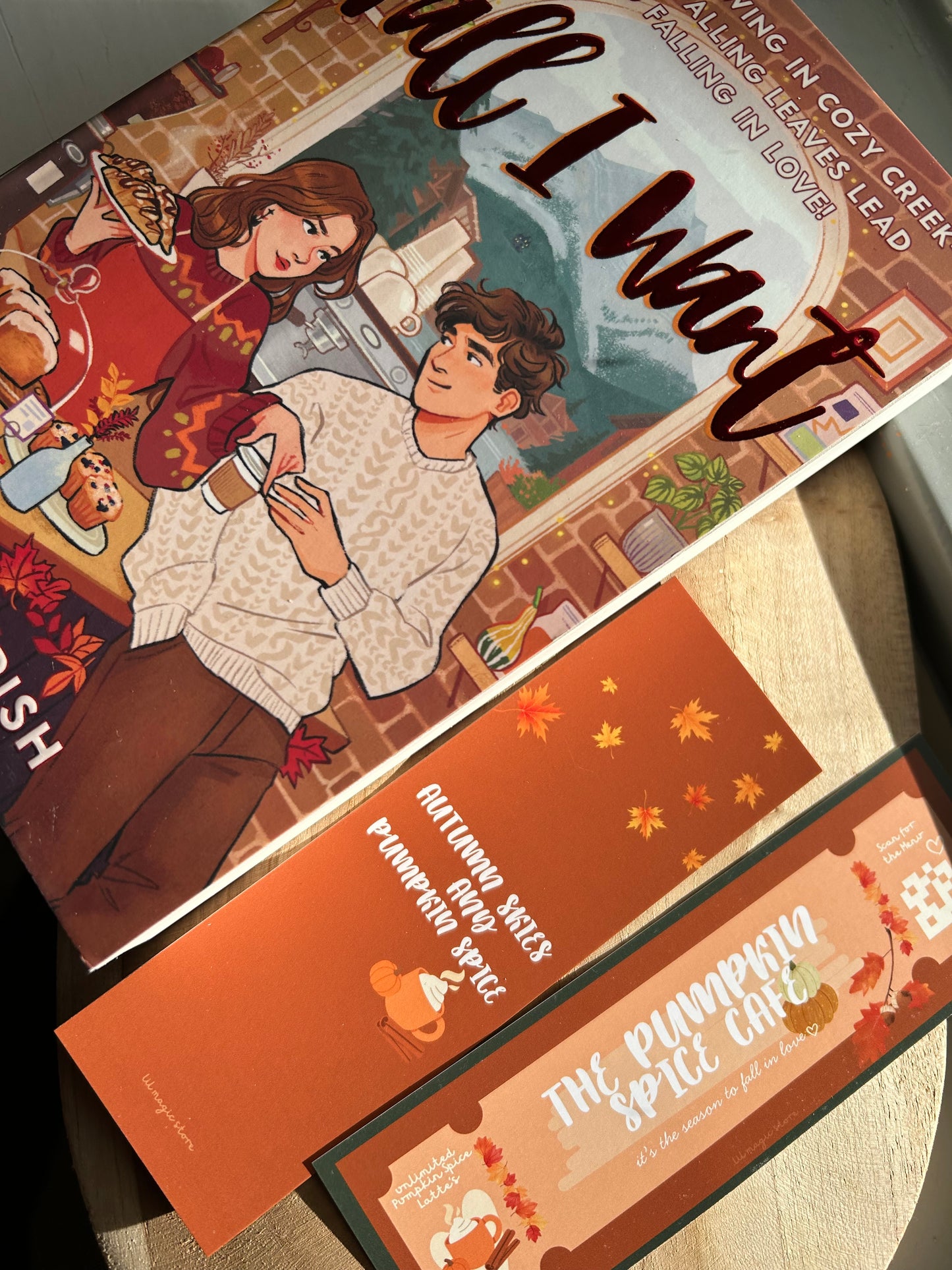 Pumpkin Spice Bookmark || Autumn Collection