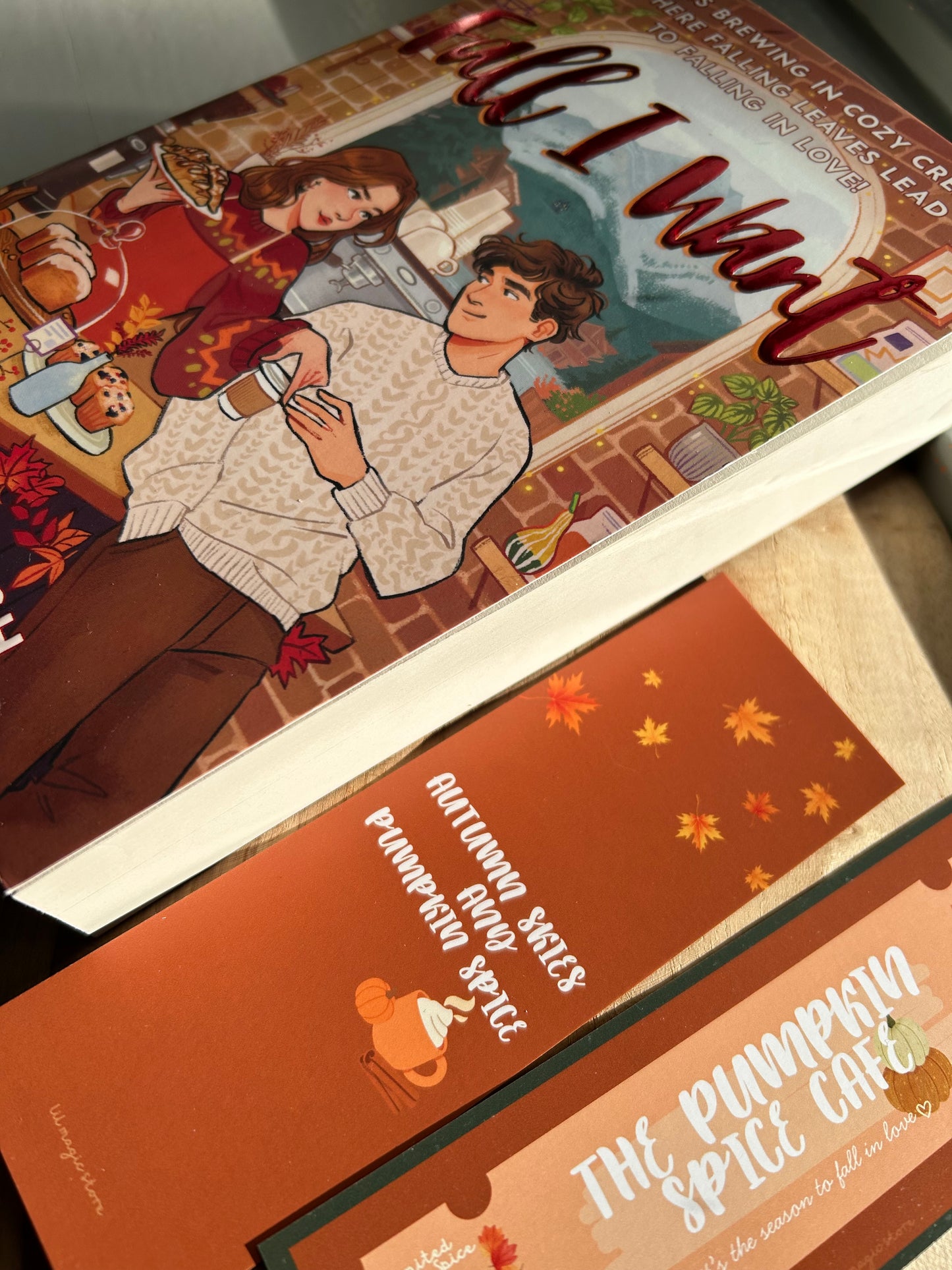 Pumpkin Spice Bookmark || Autumn Collection