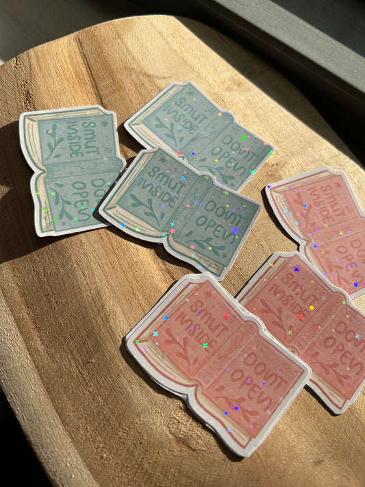 Smut Inside - Don't open! || Water & Weatherproof stickers