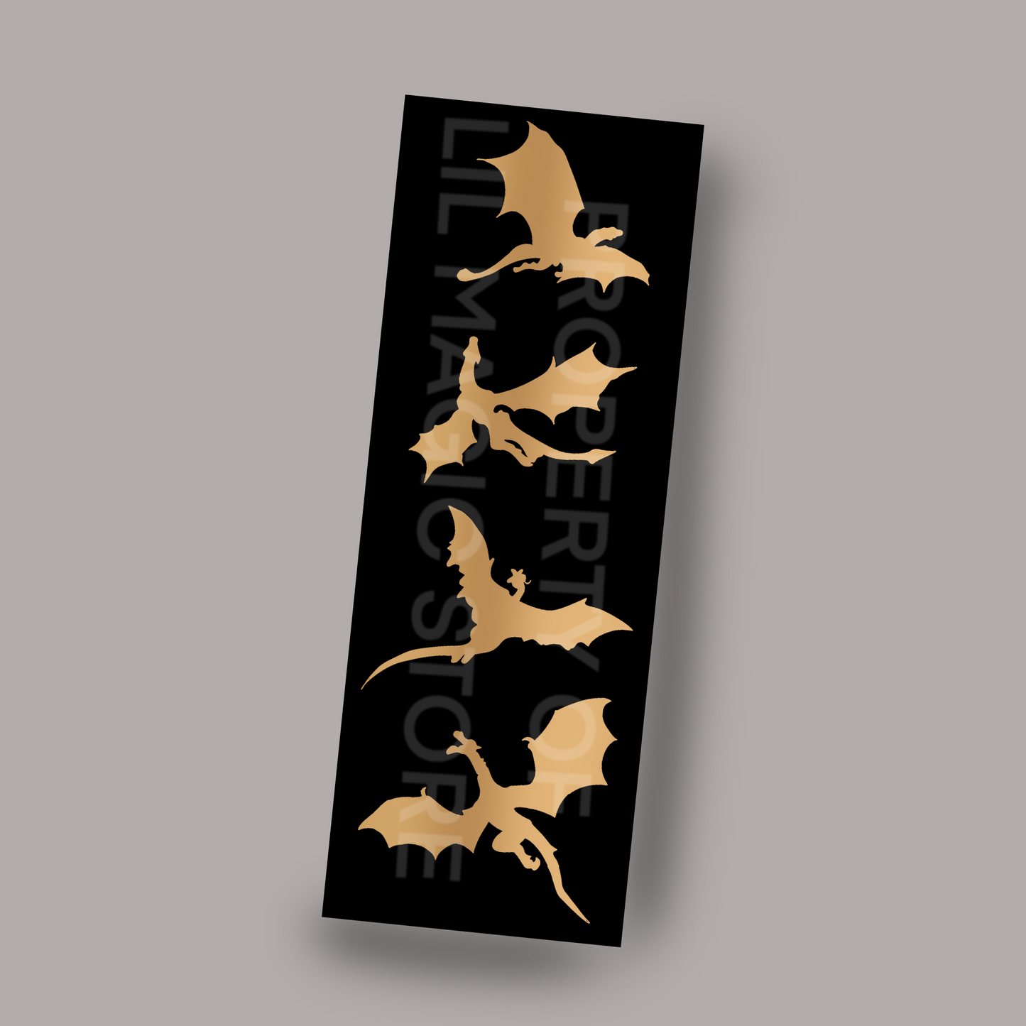Fourth Wing Bookmark || Golden Dragons
