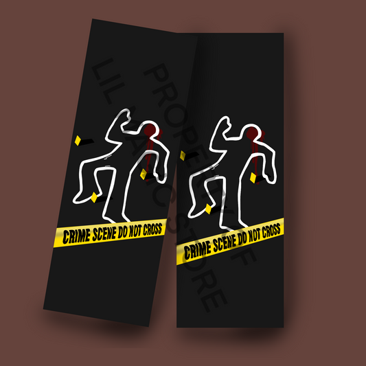 Crime Scene Bookmark || Thriller