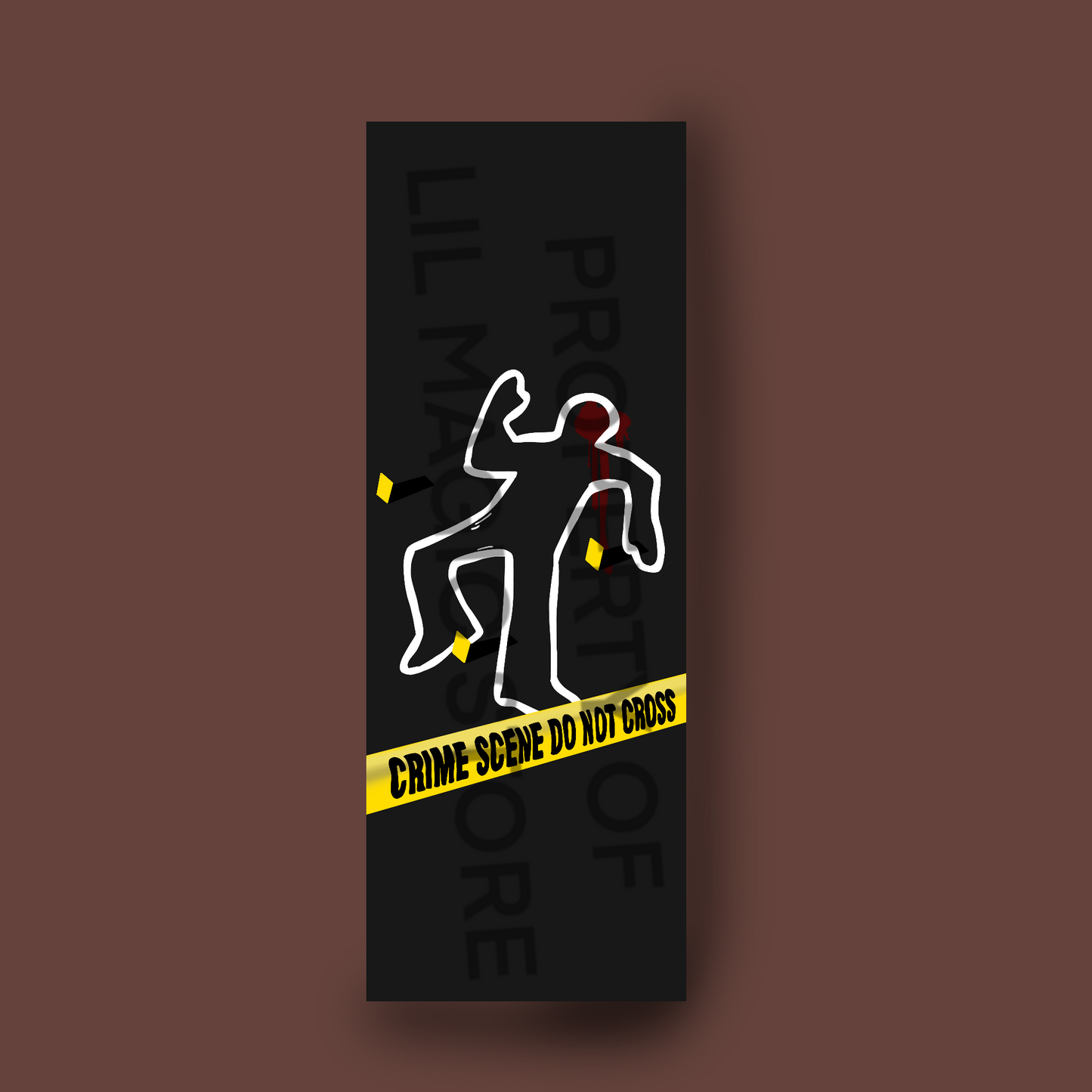 Crime Scene Bookmark || Thriller