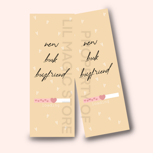 Book Boyfriend Loading || Valentine's Bookmark
