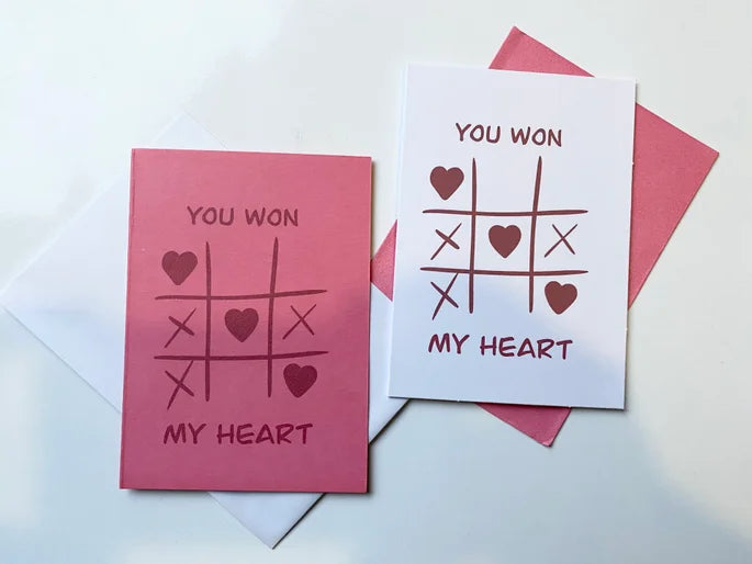 You Won My Heart Quirky Valentines Card || Handmade Cards