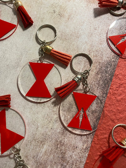 Black Widow Keychain
