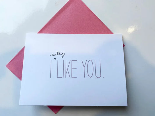 I Really Like You Valentines Day Card || Handmade Card