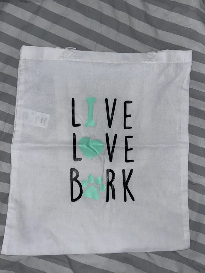 Live, Love, Bark Totebag