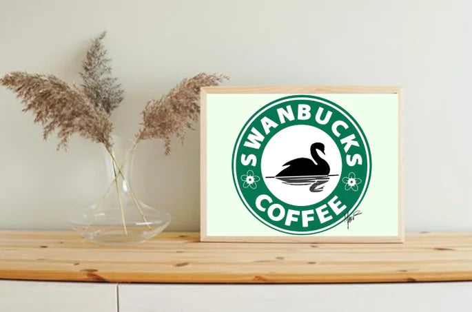 SwanBucks Coffee (starbucks logo) Mini Print || Once Upon a Time Print