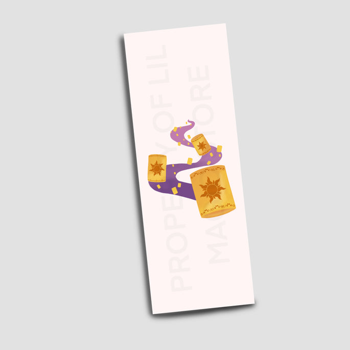 Tangled Bookmark White - Handmade Bookmark