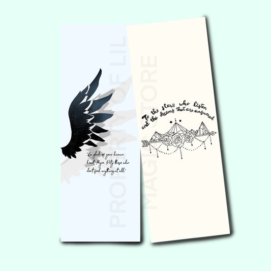 A Court of Thorns and Roses Inspired Bookmarks || OFFICIALLY LICENSED SJM MERCHANDISE