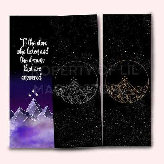 A Court of Thorns and Roses Bookmarks || OFFICIALLY LICENSED SJM MERCHANDISE