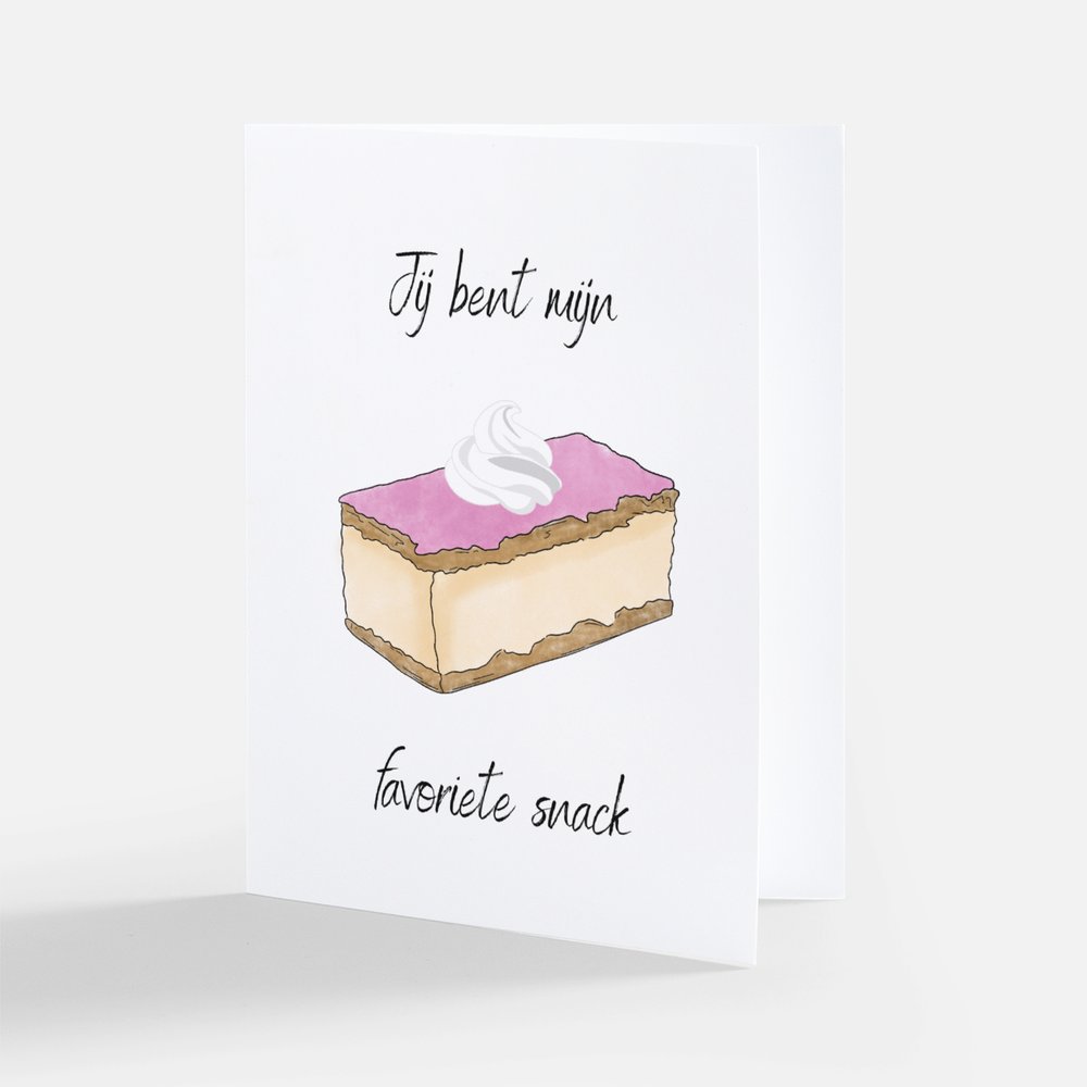 Jij bent mijn Favoriete Snack || Valentijns Kaart